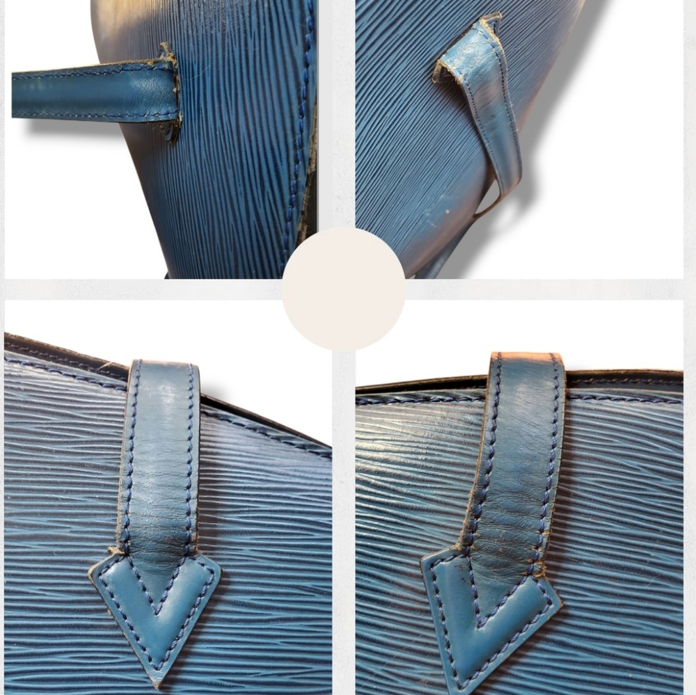 LOUIS VUITTON Vintage Toledo Blue Epi SAINT JACQUES Shopping Tote Shoulder Bag - Picture 17 of 17